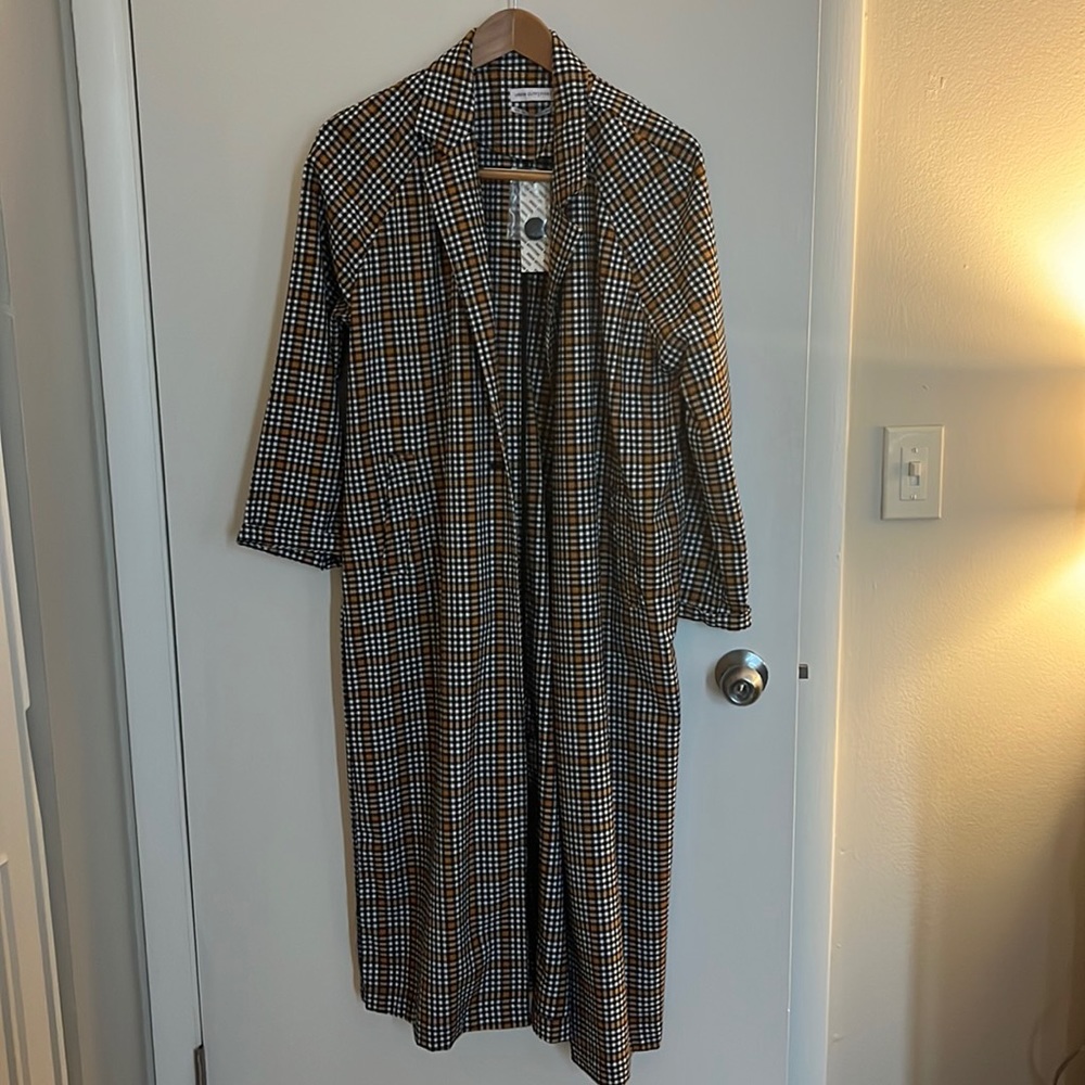 Orange and Black Spring Coat